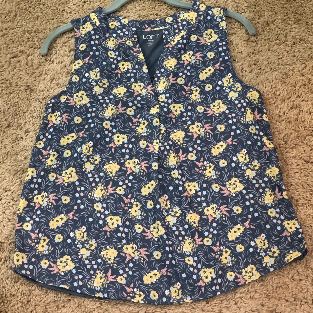 LOFT XXSP Sleeveless Blouse